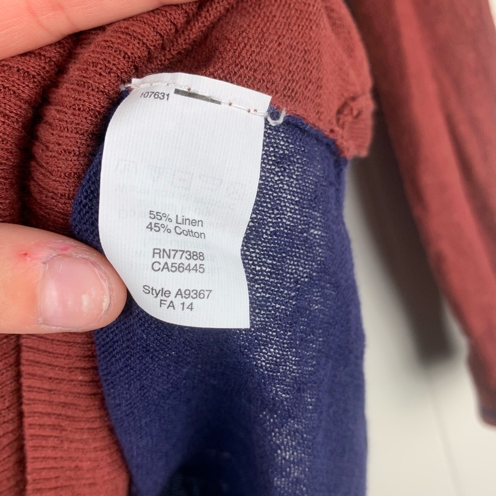 Madewell linen two toned lightweight soft sweater - Picture 8 of 10
